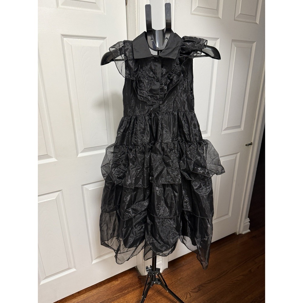 Wednesday Addams Family Girl's Halloween Costume Size 9-10 Years Old